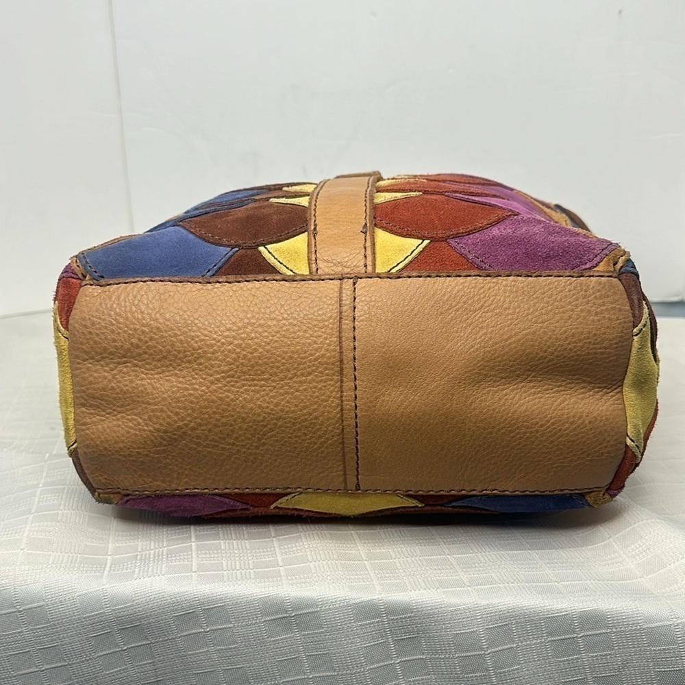 Lucky Brand Multicolor Scallop Patchwork Leather … - image 5